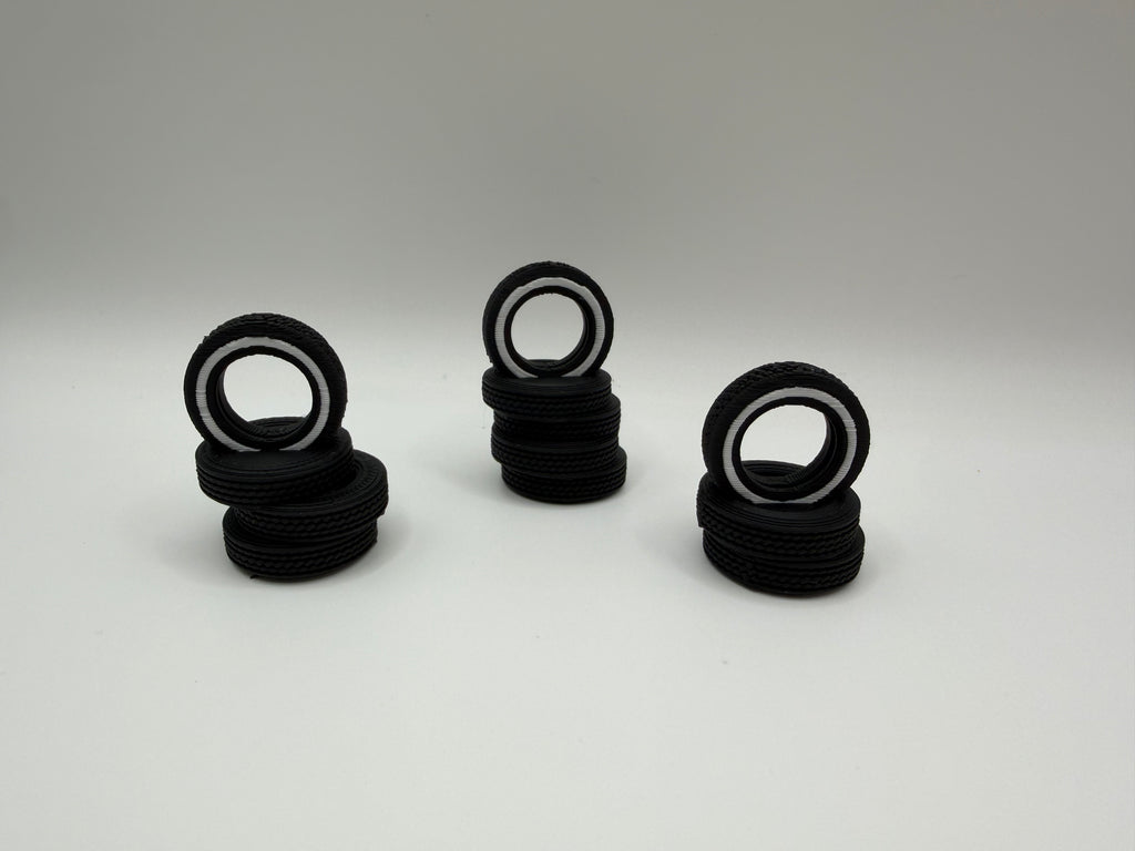 Whitewall Tire Stacks