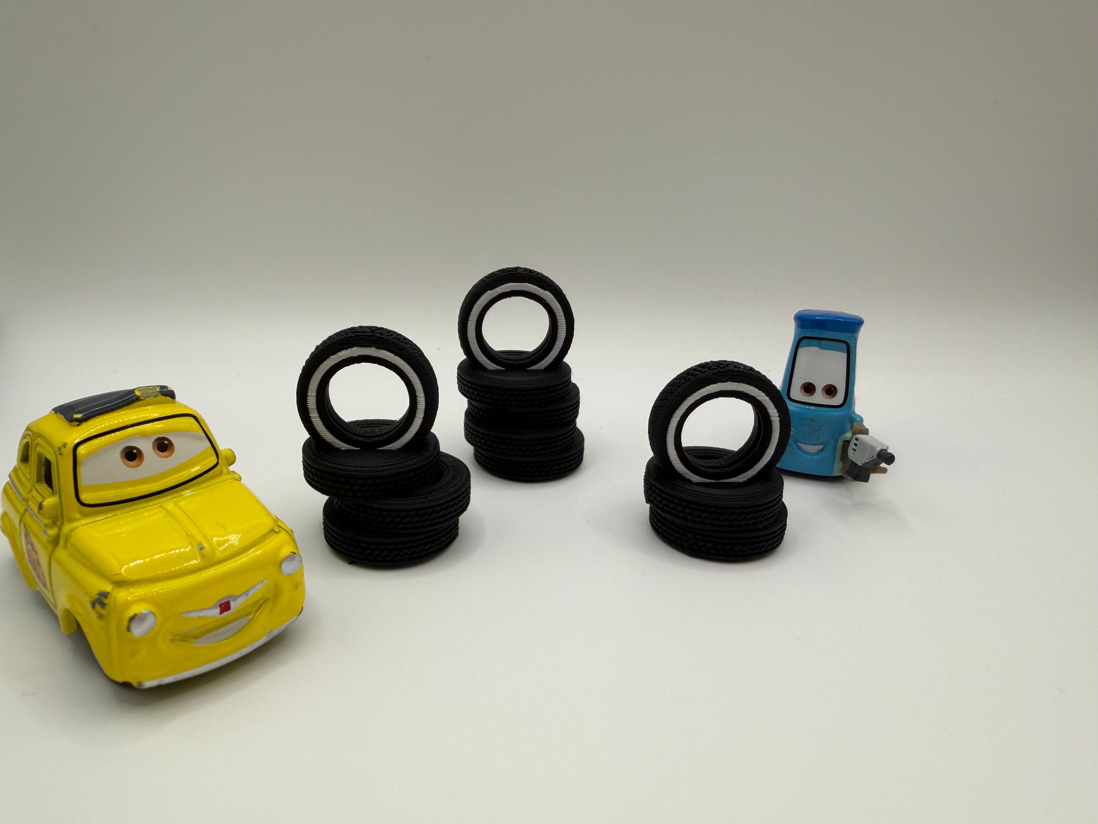 Whitewall Tire Stacks